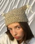 beige cat ears beanie Image 4