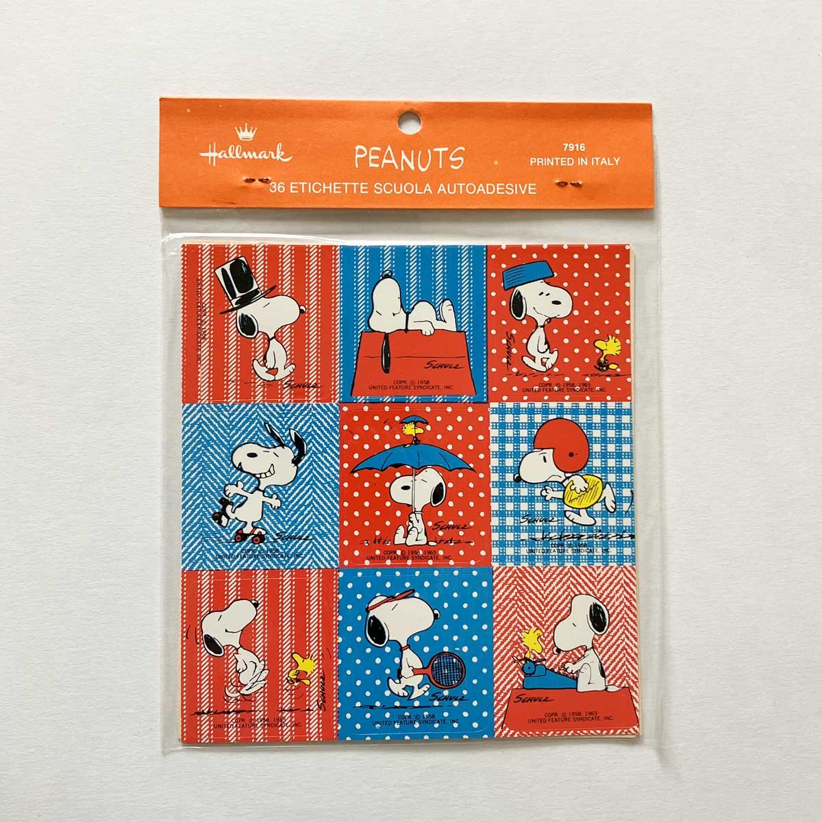 Image of Sachet de stickers Snoopy années 70