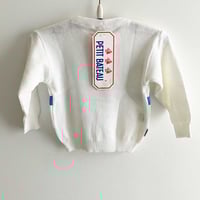 Image 2 of Tricot blanc 18/24 mois Petit Bateau stock neuf