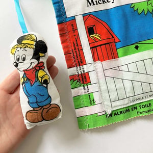 Image of Imagier tissu Mickey à la ferme Fernand Nathan