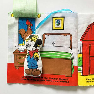 Image of Imagier tissu Mickey à la ferme Fernand Nathan