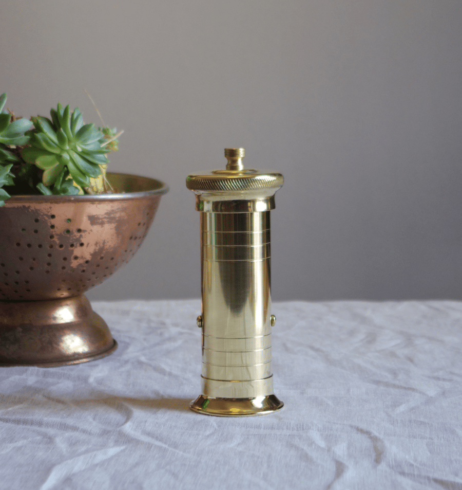 Image of Large Brass Pepper Mill