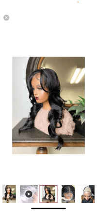 Image 2 of MAY| BLACK  13X4 BODY WAVE LACE FRONT WIG 
