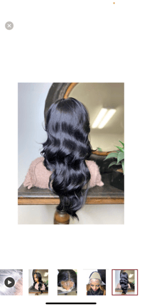 Image 3 of MAY| BLACK  13X4 BODY WAVE LACE FRONT WIG 