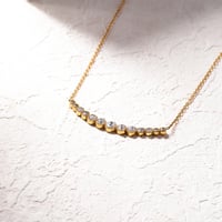 Image 2 of 18K Gold Plated Rhinestone Necklace