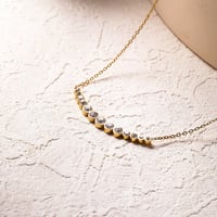 Image 3 of 18K Gold Plated Rhinestone Necklace