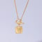 Image of 18K Gold Plated Rose Toggle Necklace