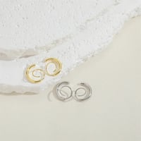 Image 1 of 14K Gold Plated Swirl Earrings