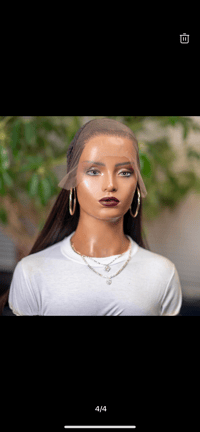 Image 5 of REMI| 40” LONG 13 X 4 NATURAL BROWN WITH HIGHLIGHTS LACE FRONT WIG