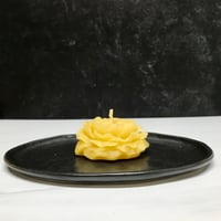 Image 1 of Peony Flower Beeswax Candle
