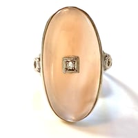 Image 1 of LARGE CHALCEDONY OVAL RING