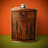 Leather-wrapped Flask #12 (Natural)