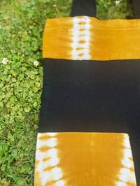 Image 2 of Mustard + Black Adire Tote Bag : Decision Sacred Art Gallery