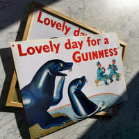 Image 1 of Lovely Day For A Guinness - Seal | John Gilroy - 1948 | Drink Cocktail Poster | Vintage Poster