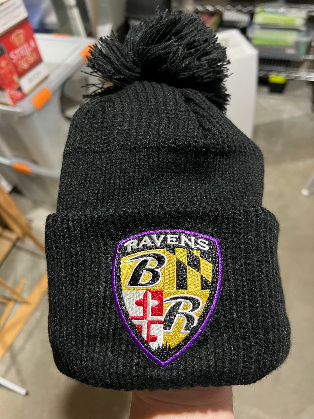 Image of Vintage Style Baltimore Ravens Beanie