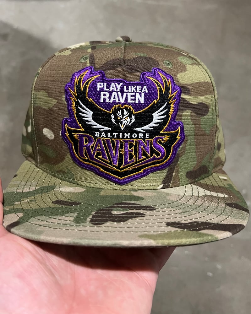 Image of Vintage Style Baltimore Ravens Camo "Play Like a Raven"