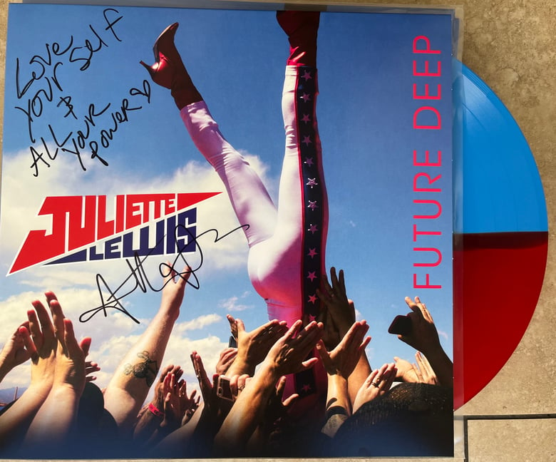 Image of SIGNED RED/BLUE Color Vinyl Future Deep 