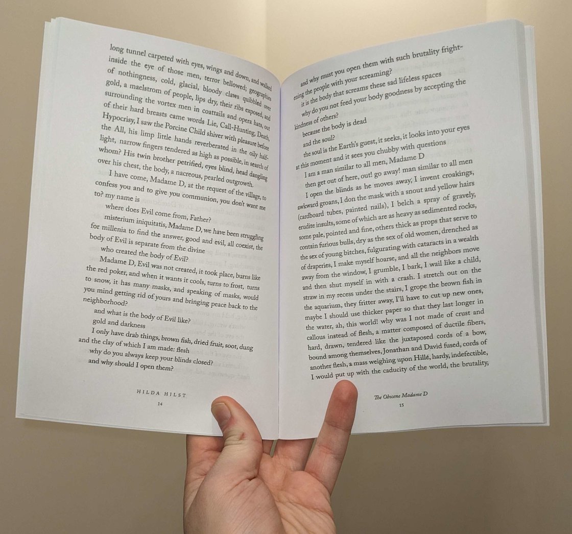 Image of "The Obscene Madame D" Hilda Hilst/