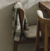 large green checked linen t-towel