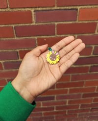 Image 3 of Bunflower Enamel Pin