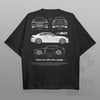 Cars and Clo - Regular Fit Black - BMW G87 M2 Blueprint T-Shirt
