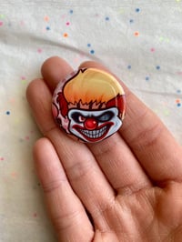 Image 2 of Twisted Metal Sweet Tooth Button Pin