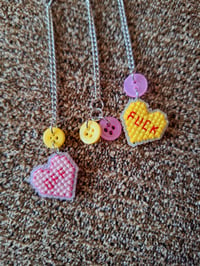 Image 1 of Rude Conversation Heart Earrings / Wrap Cuff