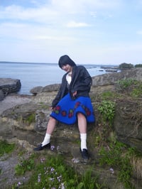 Image 3 of Flower Felt Blue Skirt