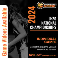 29.00 + gst - 2024 U20 National Championships - Single Game