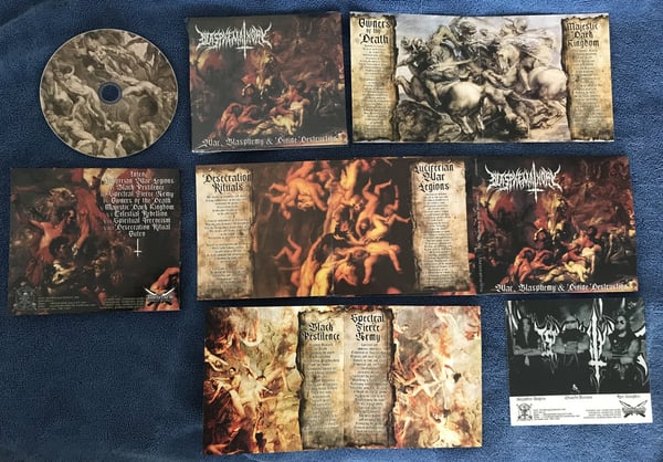 Image of BLASPHEMATHORY - War, Blasphemy & Divine Destruction Digipack CD