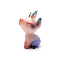 Image 1 of Mini Chikkoi Warrior (pink/gold horns)