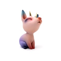 Image 3 of Mini Chikkoi Warrior (pink/gold horns)