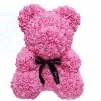 Valentines Rose Bear Pink 40 cm