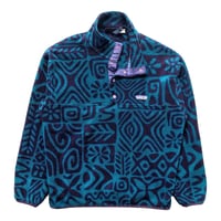 Image 1 of Vintage 90s Patagonia Snap T Synchilla - Island Blocks Teal