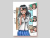 Print Nagatoro A5 ou A4. Signé à la main