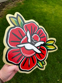 Image 2 of Traditional Rose Wall Hanger Painting