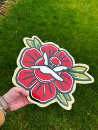 Image 1 of Traditional Rose Wall Hanger Painting