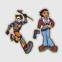 Image 1 of Gordon Freeman + Alyx Vance 2.0 Sticker