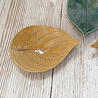 Image 3 of Amber Handmade Ceramic Leaf Dish