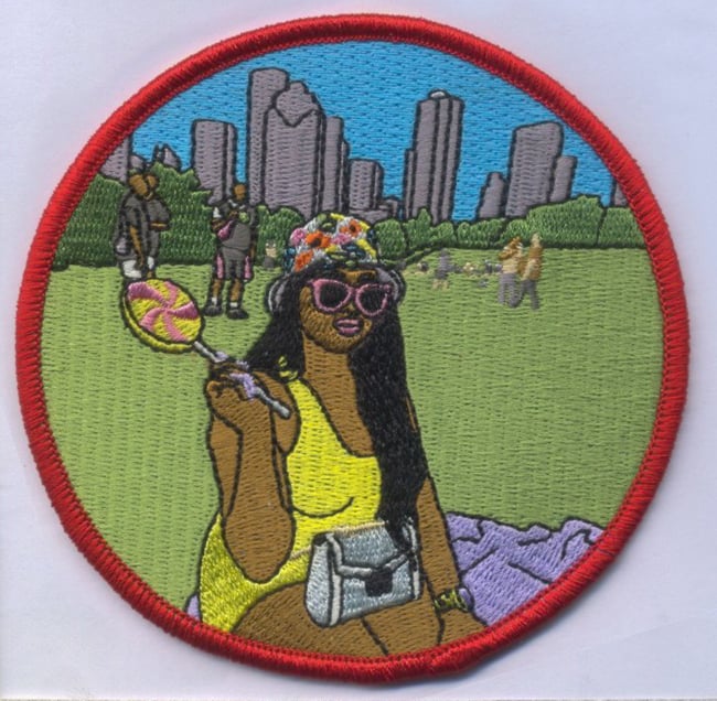 "Tourist, Tour-est" patch, Skyline lolly