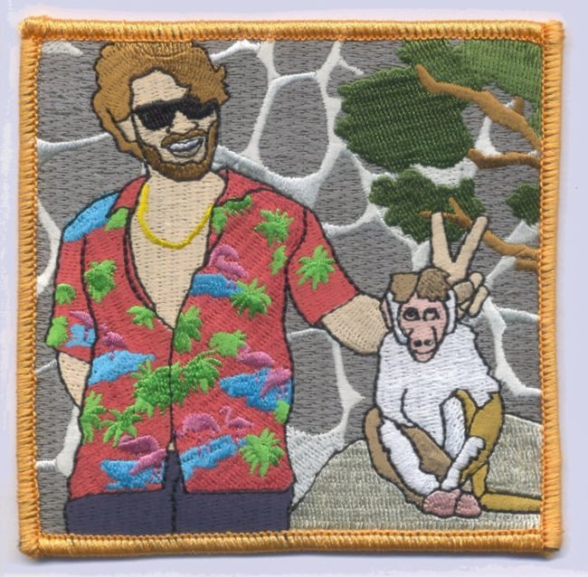 "Tourist, Tour-est" patch, Peace monkey
