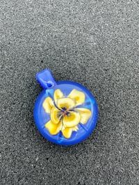 Image 1 of Akhiro Blue Flower Pendant 