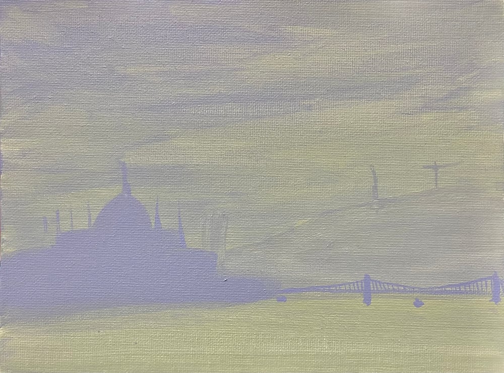 Image of Budapest no4 - 18x24 cm, acrylic on canvasboard