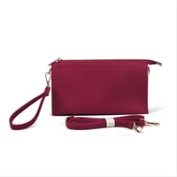 Image 2 of Wristlet/Clutch/Crossbody - Beautiful Faux Pebbled Leather 