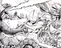 Image 1 of Ultraman Pinball Back-Glass 