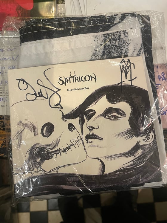 Image of Satyricon signed cd+flag