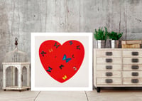 Image 3 of Damien Hirst - All you need is love, love, love, Giclee Print, Square Poster