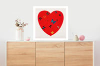 Image 4 of Damien Hirst - All you need is love, love, love, Giclee Print, Square Poster