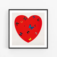 Image 1 of Damien Hirst - All you need is love, love, love, Giclee Print, Square Poster