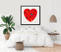 Image 2 of Damien Hirst - All you need is love, love, love, Giclee Print, Square Poster